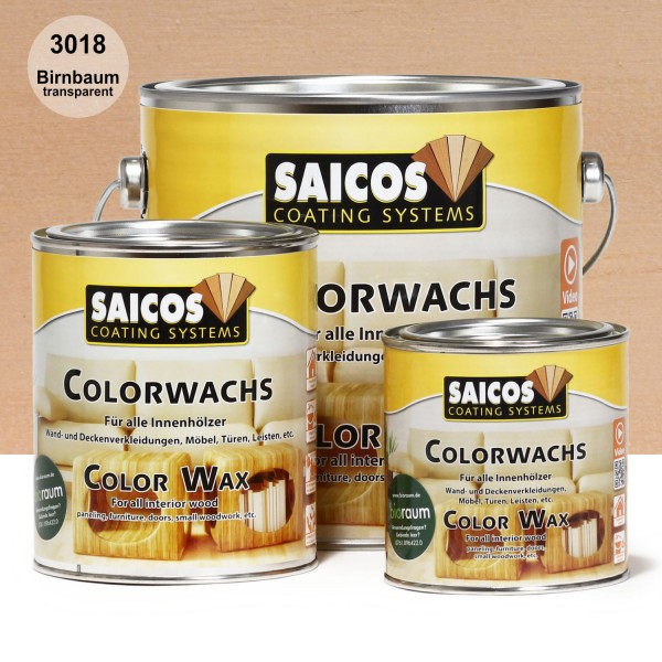 SAICOS Colorwachs Birnbaum transparent