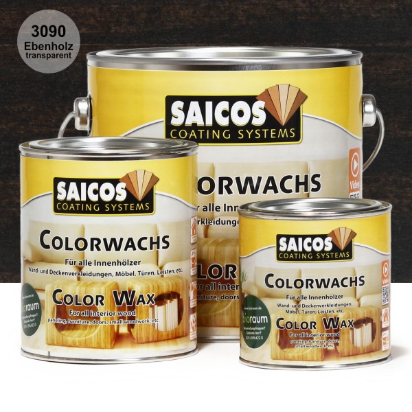 SAICOS Colorwachs Ebenholz transparent