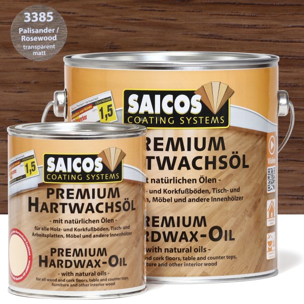 SAICOS Premium Hartwachsöl Palisander transparent matt