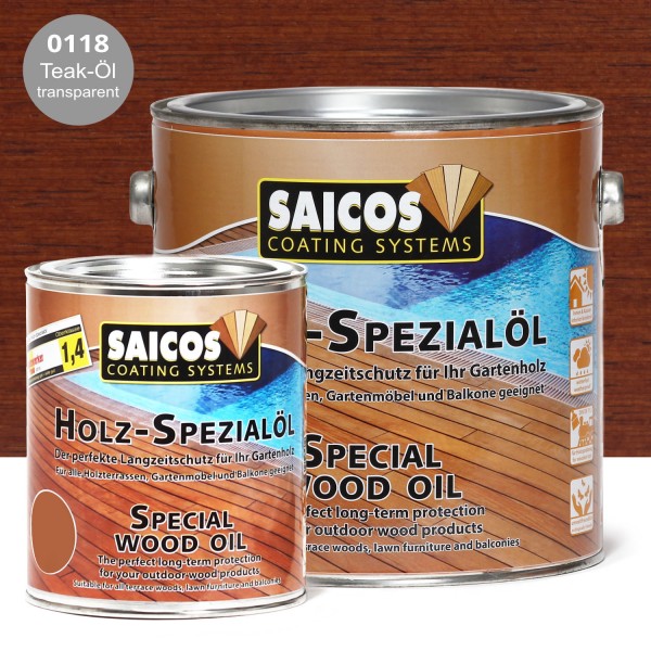 SAICOS Holz-Spezialöl Teak-Öl transparent