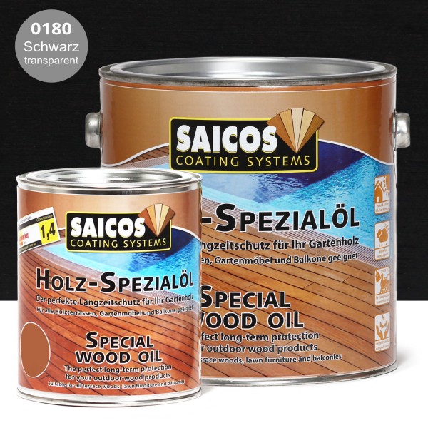 SAICOS Holz-Spezialöl Schwarz transparent