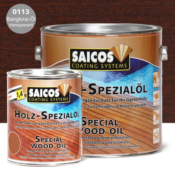 SAICOS Holz-Spezialöl Bangkirai-Öl transparent