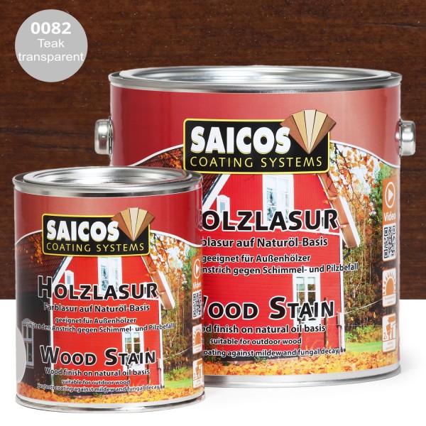 SAICOS Holzlasur Teak transparent